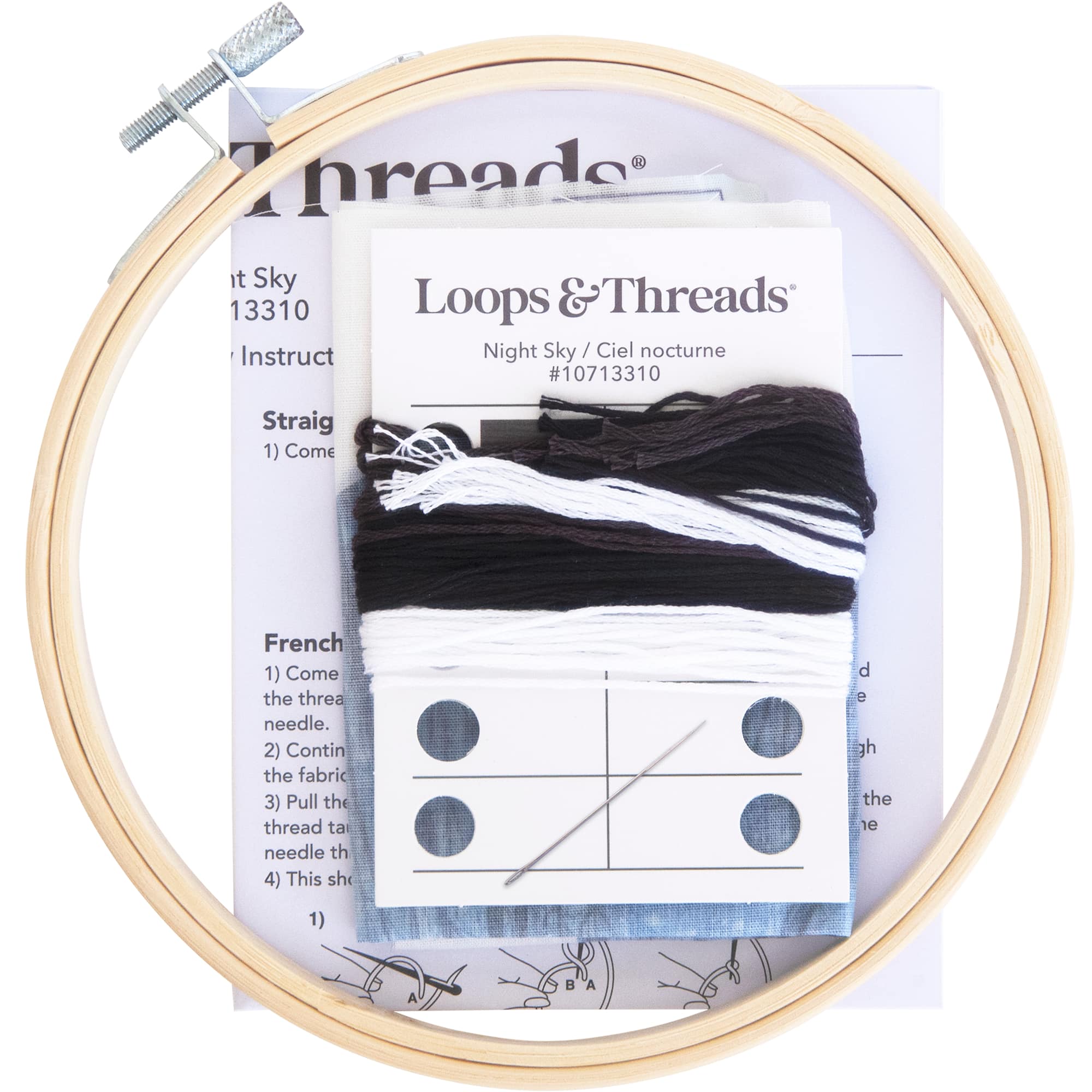 Night Sky Embroidery Kit by Loops & Threads®
